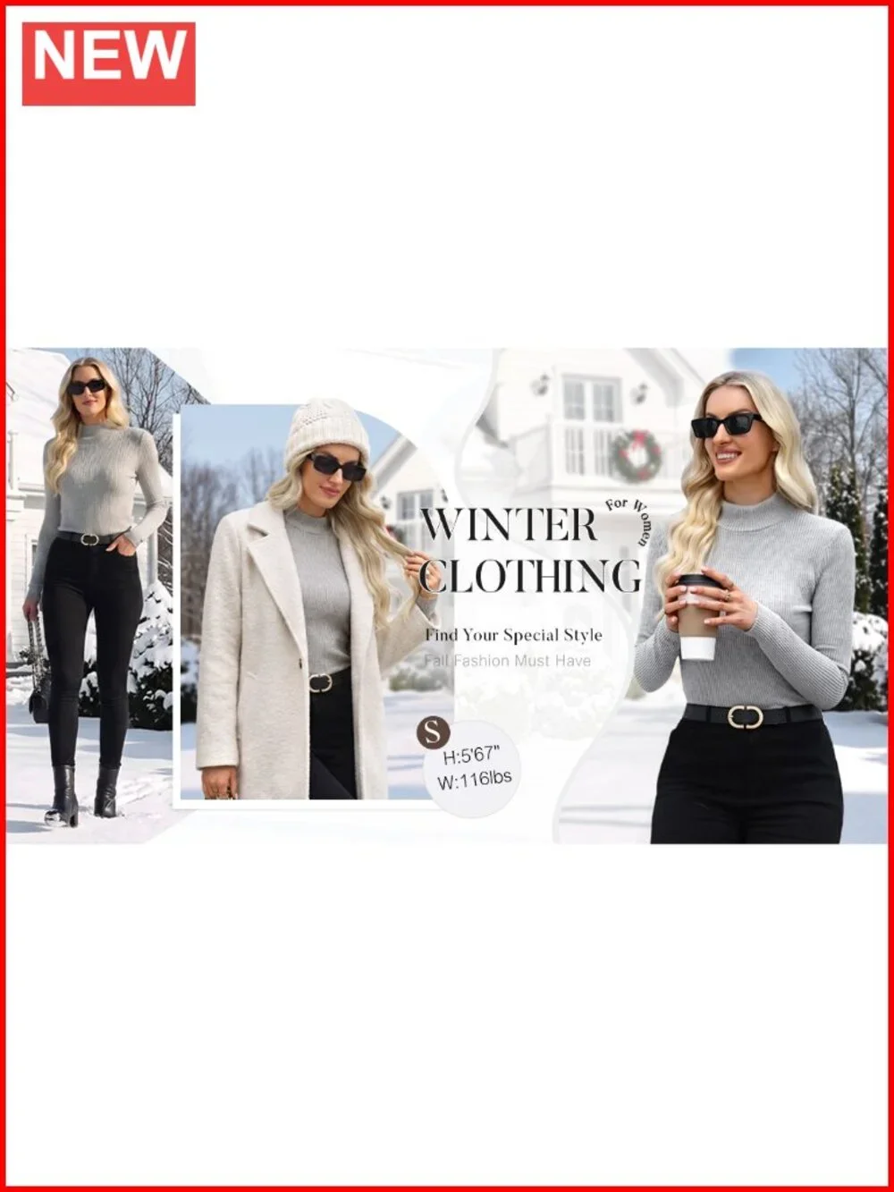 Ribbed Knit Mock Neck Long Sleeve Slim Fit Top